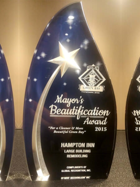 2015 Mayors Beautification Award Hampton Inn, Green Bay