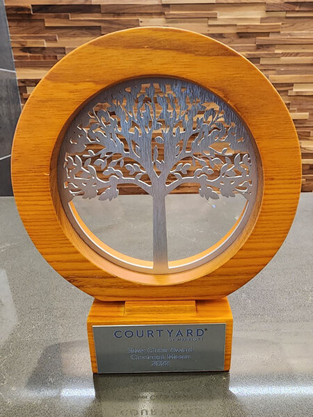 2022 Courtyard by Marriott Mason Silver Circle Award